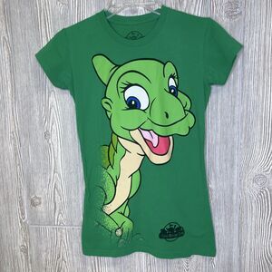 Land Before Time DUCKY T-Shirt Women's Size Medium Retro Throwback Green